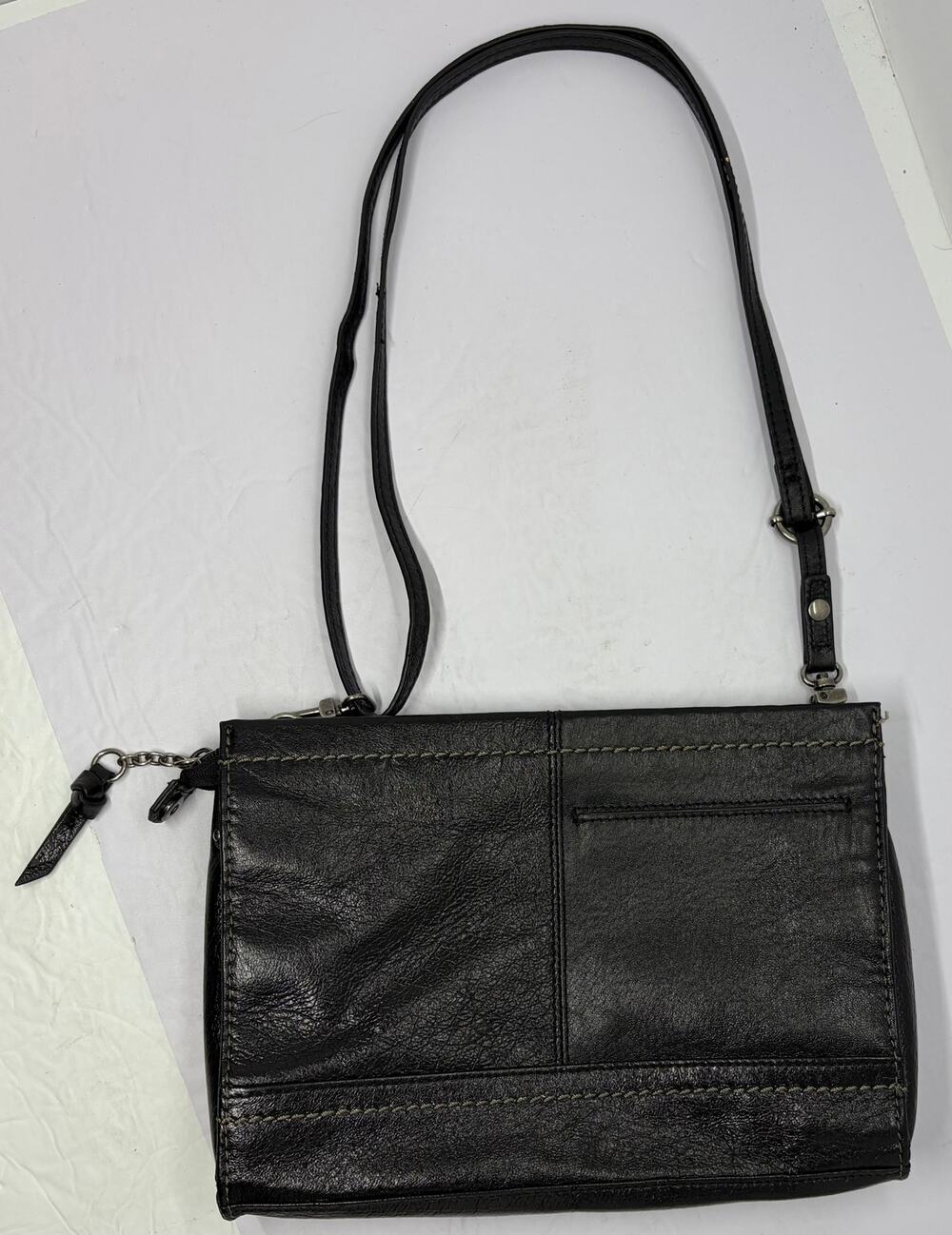 The Sak Iris Women’s Small Convertible Black Leather Purse Crossbody Clutch